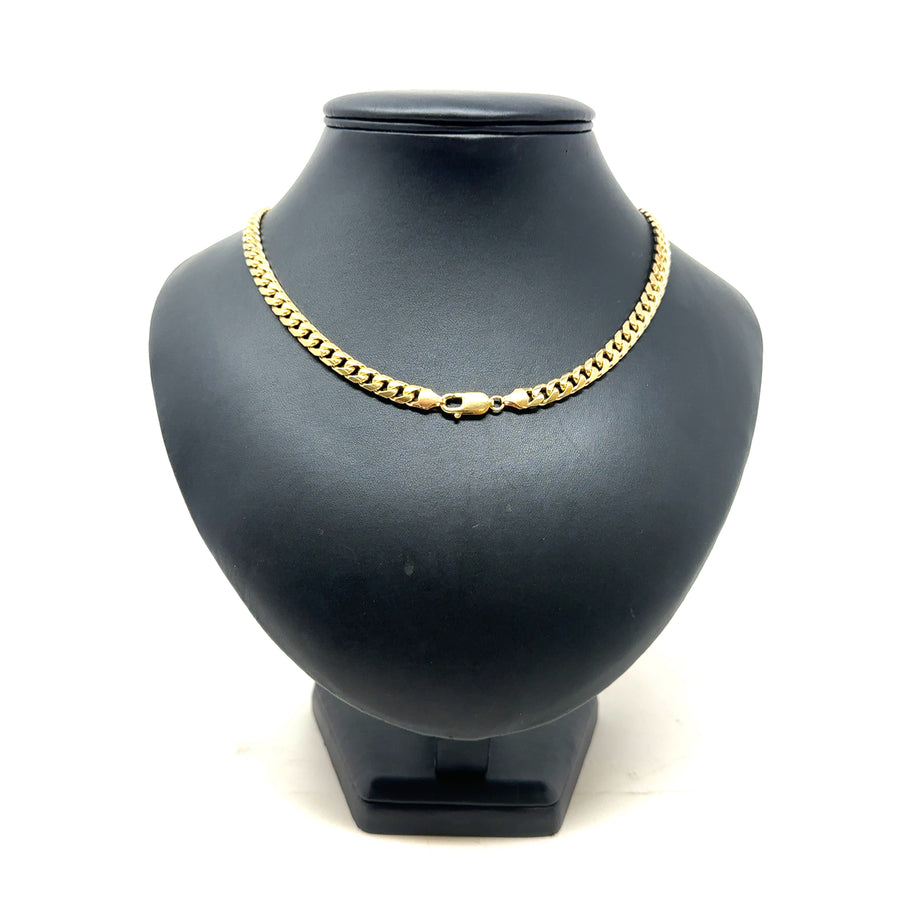 9ct Yellow Gold Curb Chain (22")