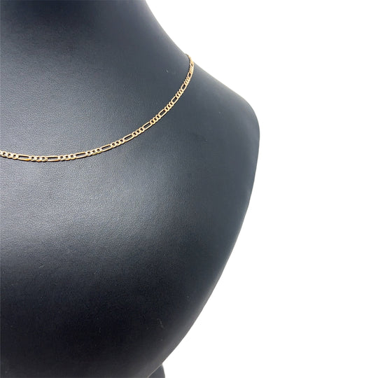 9ct Yellow Gold Figaro Chain (18")