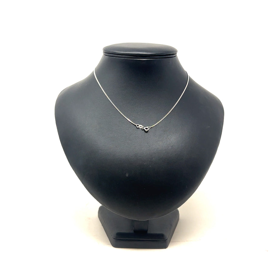 9ct White Gold Diamond Pendant and Chain (C. 0.30 - 0.35ct) (16'')