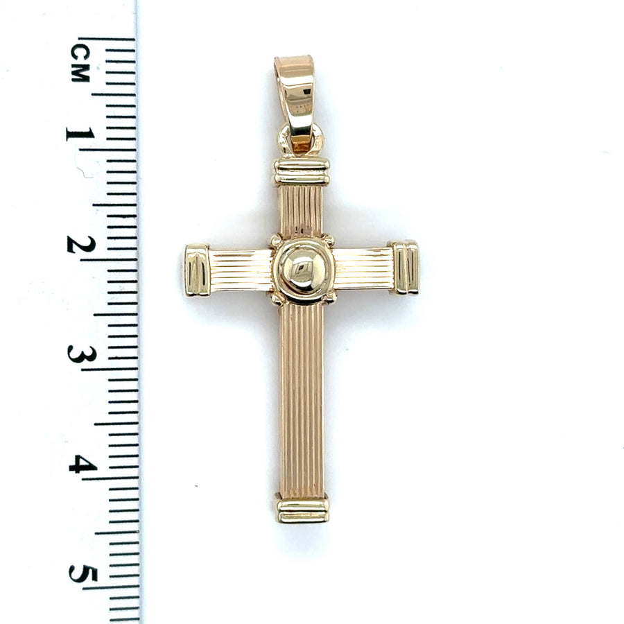 9ct Yellow Gold Cross Pendant