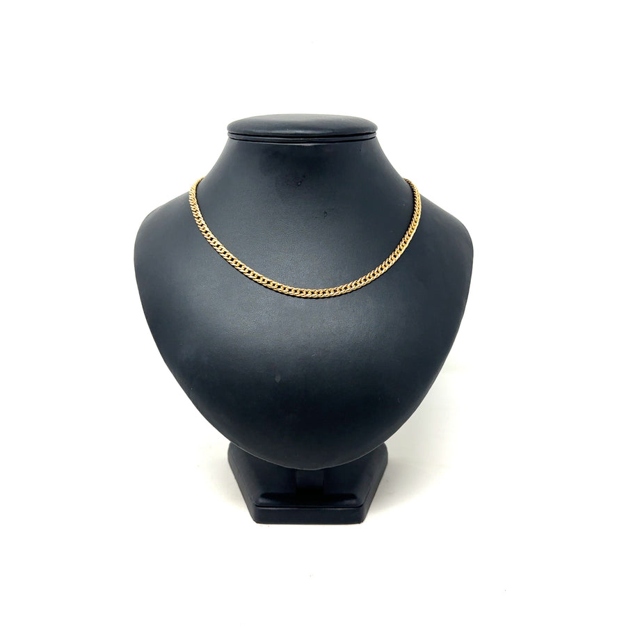 9ct Yellow Gold Double Curb Chain (18")