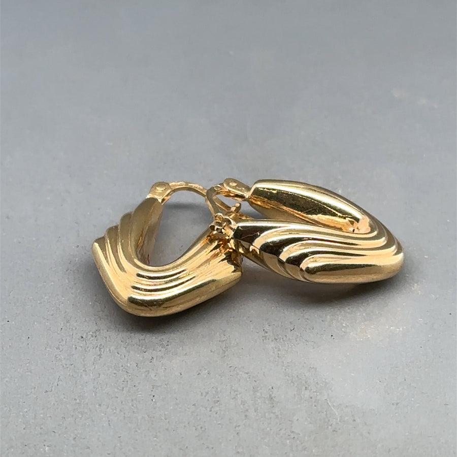 9ct Yellow Gold Hoop Earrings