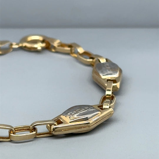 14ct Bi-Colour Fancy Bracelet (NEW!)