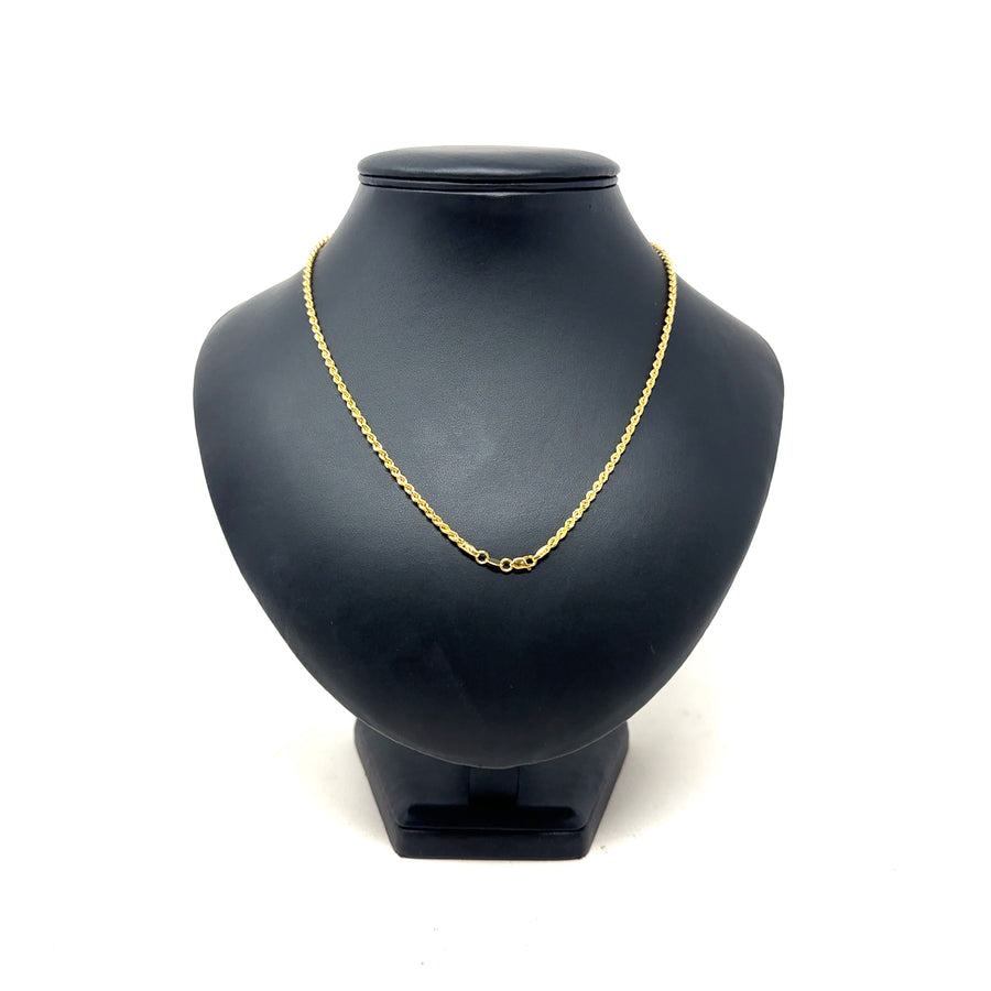 18ct Yellow Gold Twist Chain (30”) NEW!