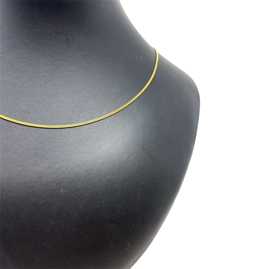 9ct Yellow Gold Fine Chain (18")