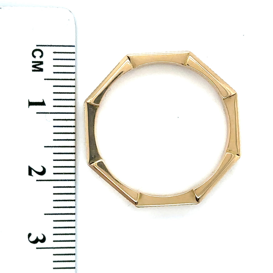 18ct Yellow Gold Links to Love Gucci Ring - Size T