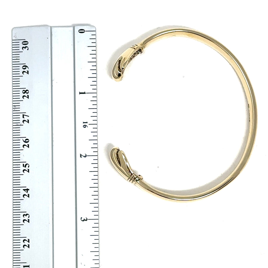 9ct Yellow Gold Boxing Glove Torque Bangle