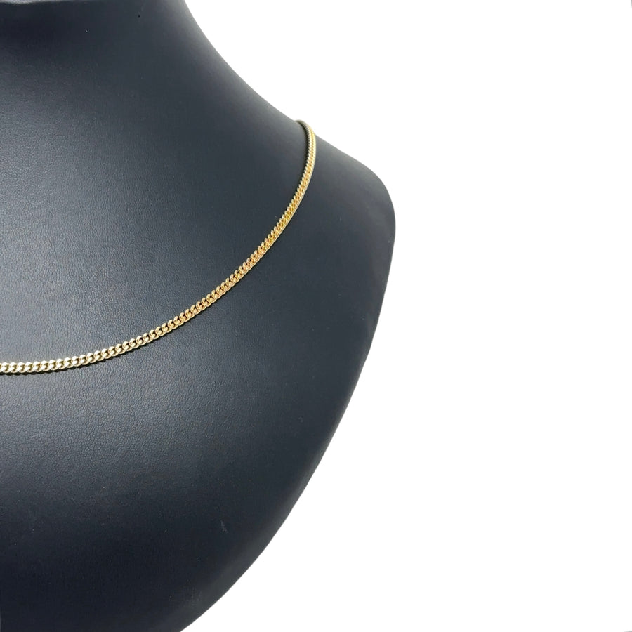 9ct Yellow Gold Curb Chain (22")