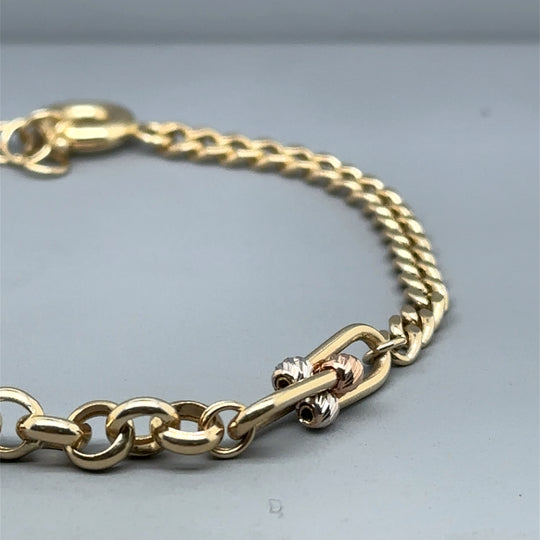 14ct Yellow Gold Heart Bracelet (NEW!)