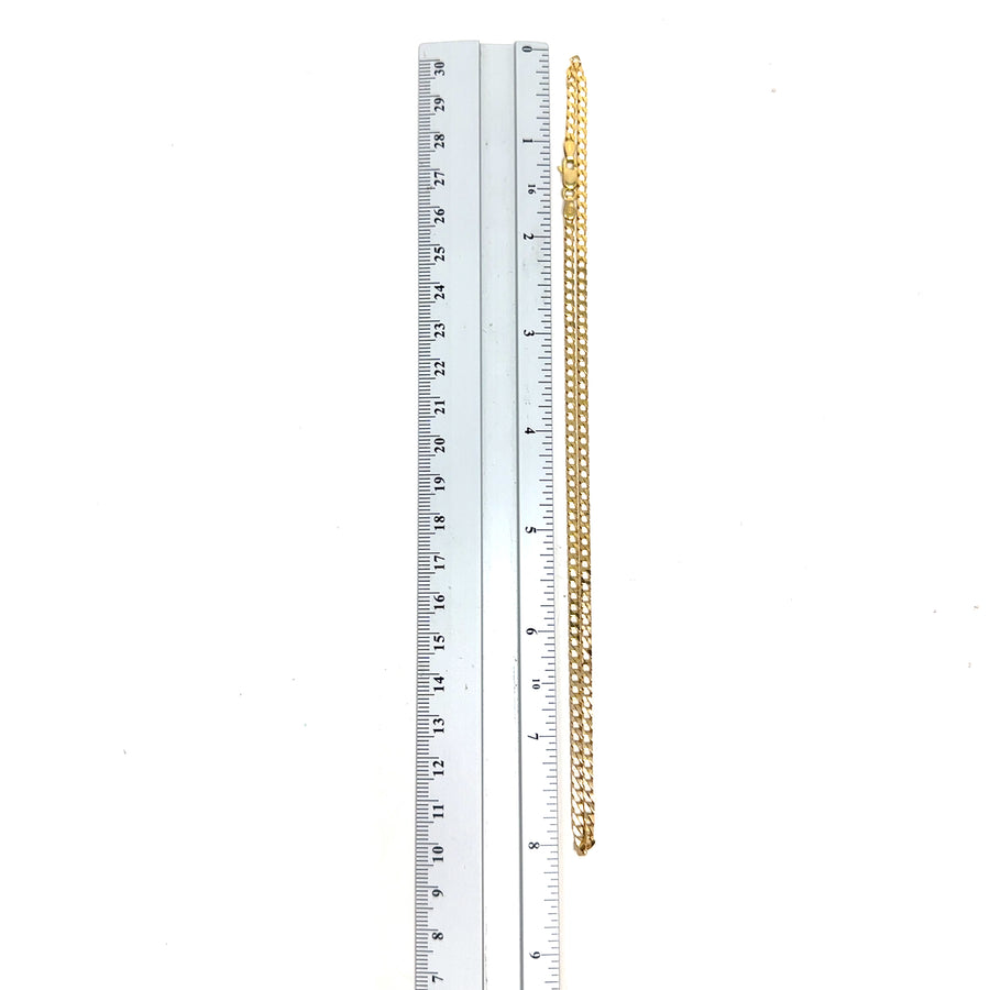 9ct Yellow Gold Curb Chain (16")