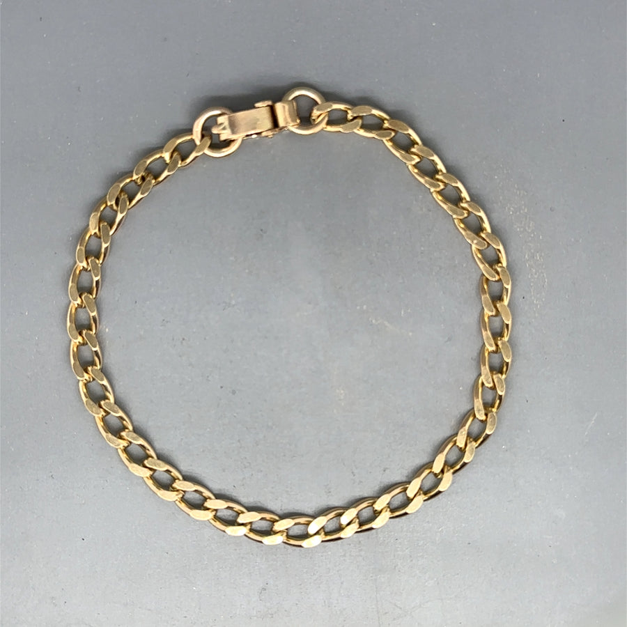 9ct Yellow Gold Curb Bracelet