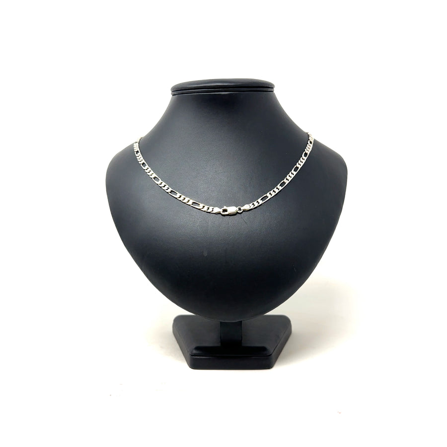 Sterling Silver Figaro Chain (24”)