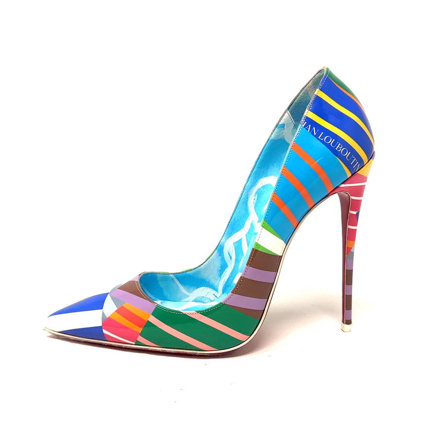 Pre-Owned Christian Louboutin So Kate Multi Colour Heels - UK Size 6 1/2 (EU 40)