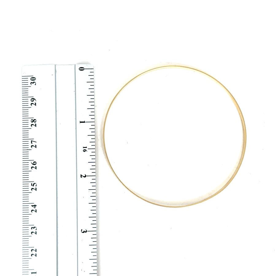 9ct Yellow Gold Patterned Bangle