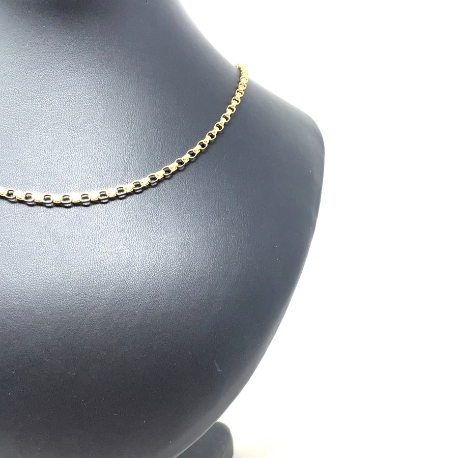 9ct Yellow Gold Flat Belcher Chain (20")