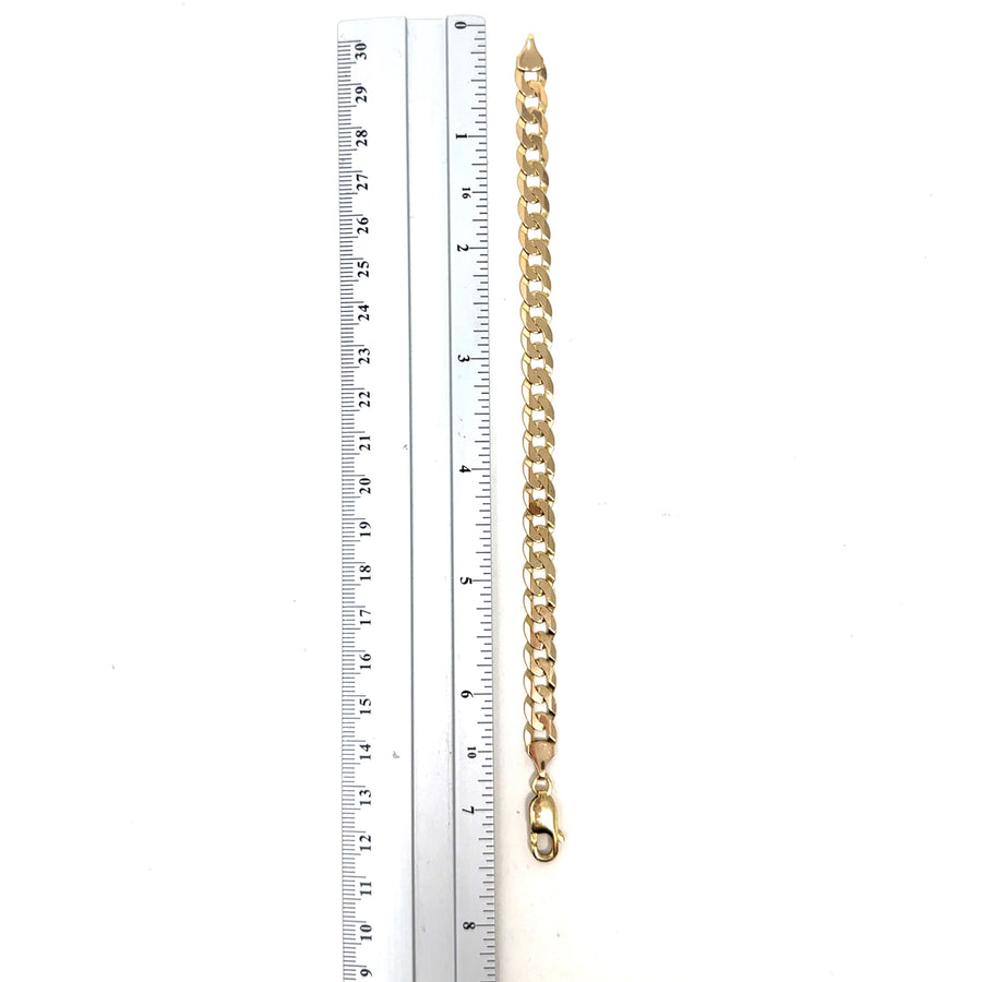 9ct Yellow Gold Curb Bracelet