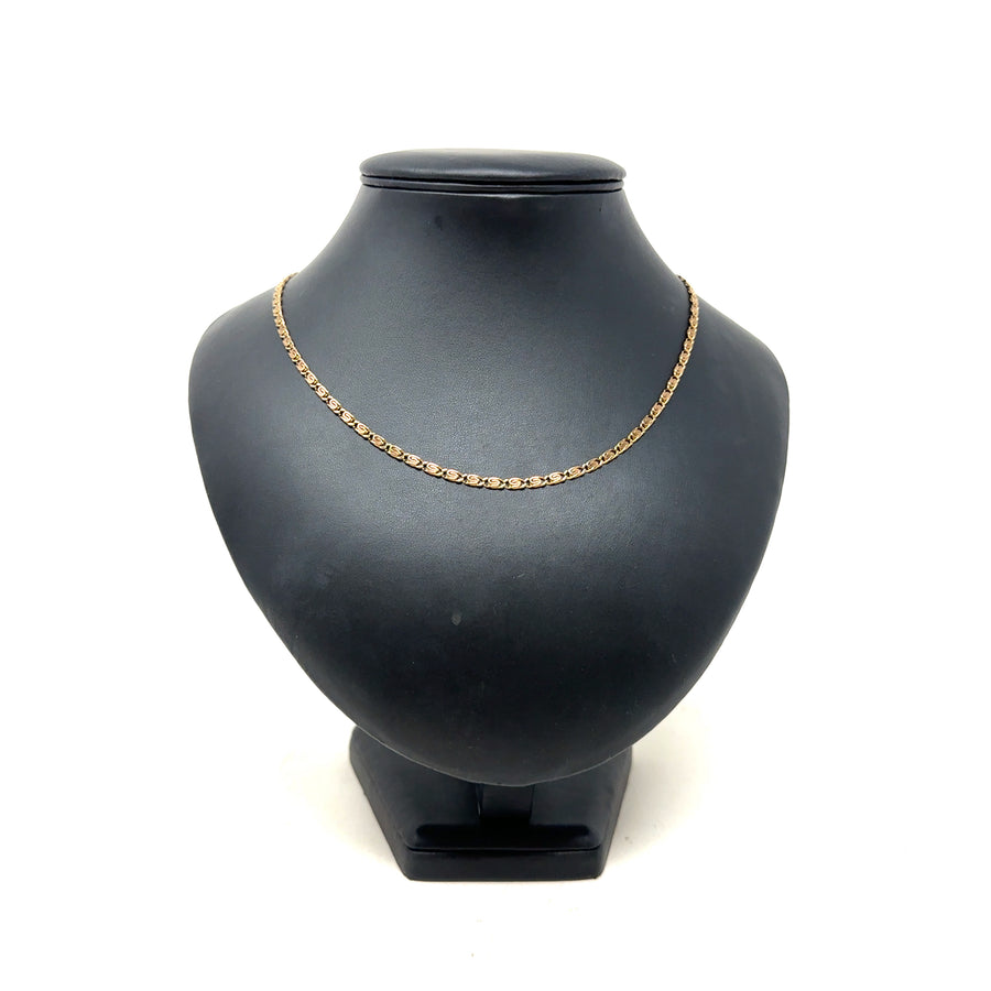 9ct Yellow Gold Fancy Link Chain (25")