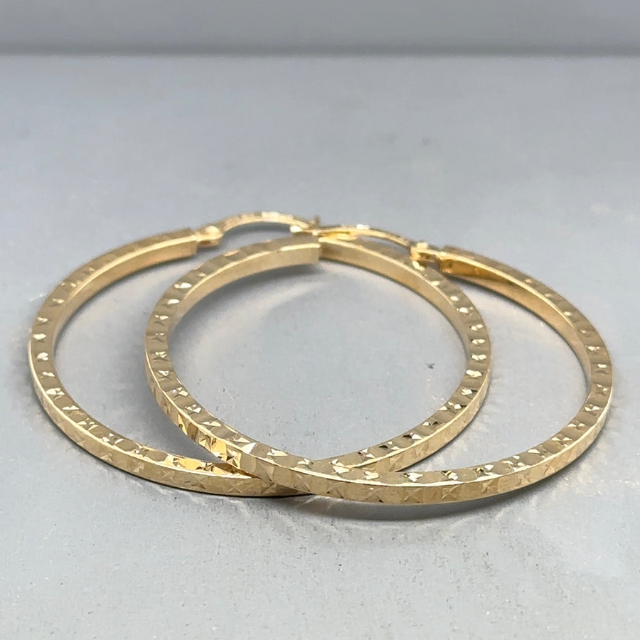 9ct Yellow Gold Hoop Earrings