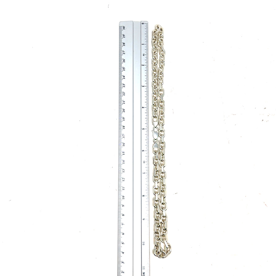 Sterling Silver Cable Link Chain (21")