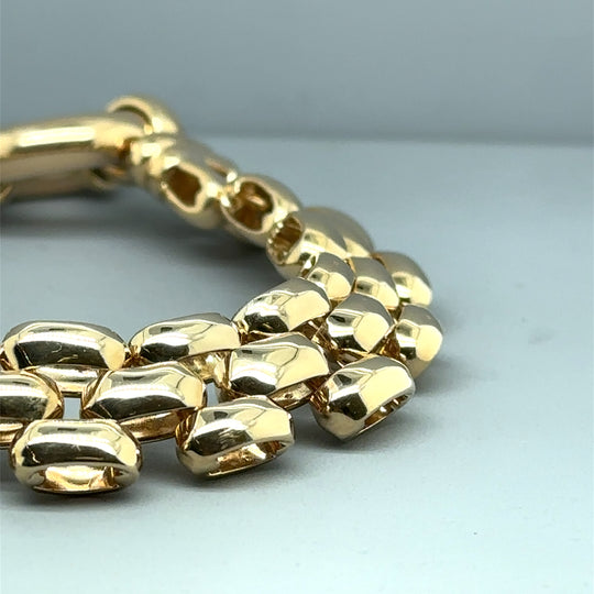 9ct Yellow Gold Fancy Link Bracelet