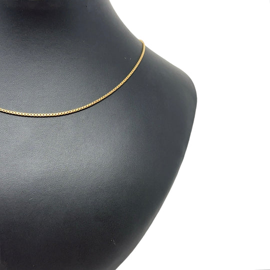 9ct Yellow Gold Box Chain (21")