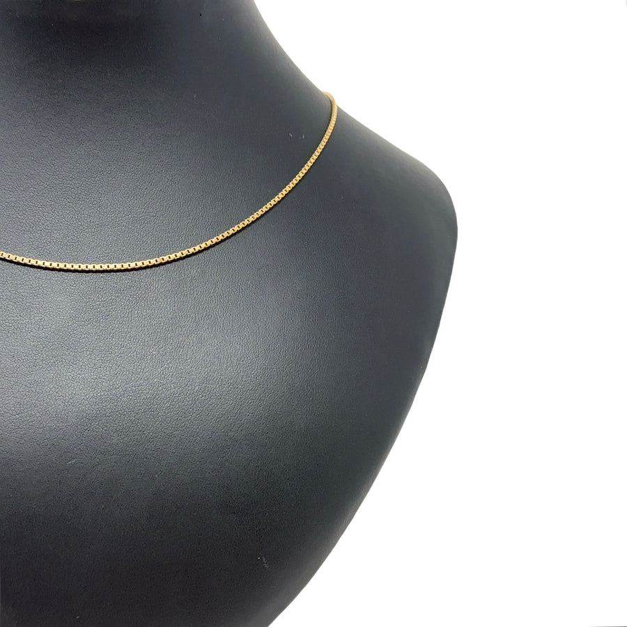 9ct Yellow Gold Box Chain (21")