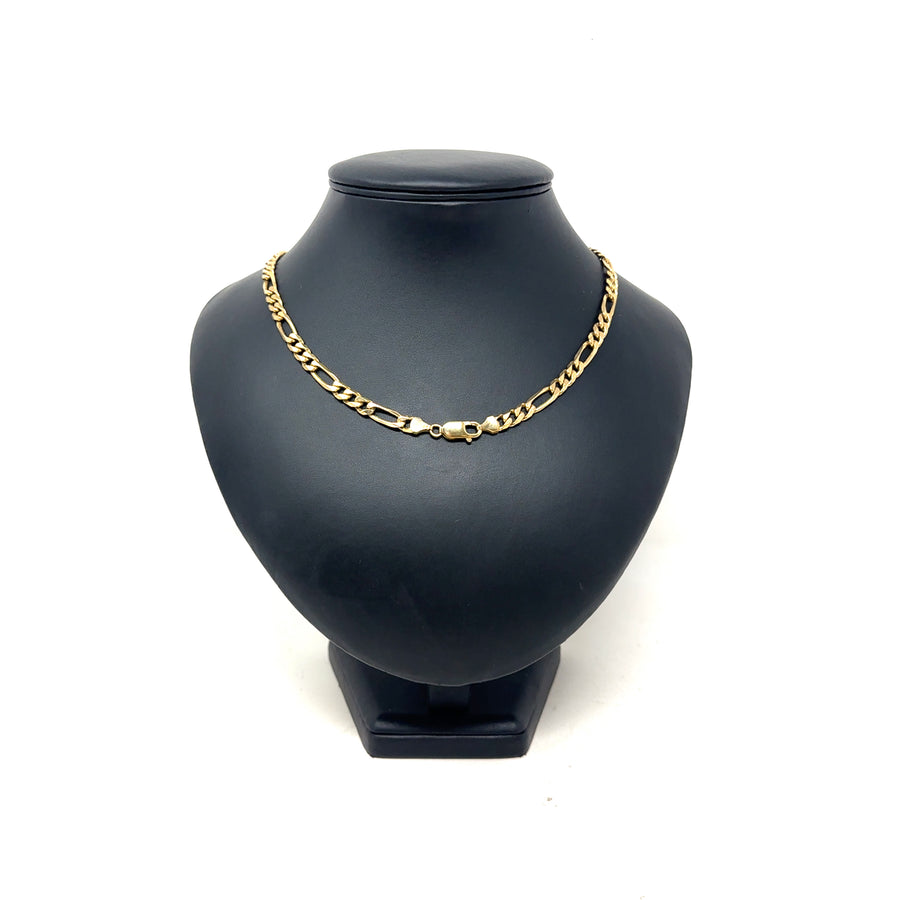 9ct Yellow Gold Figaro Chain (20")