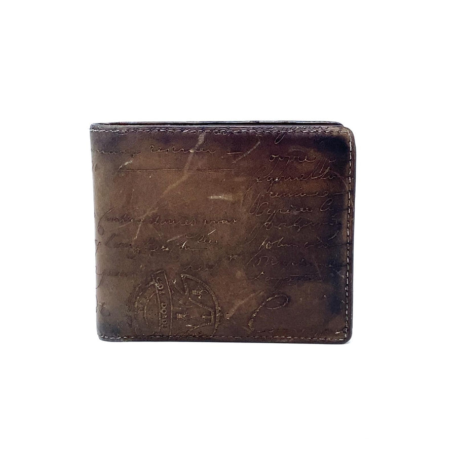 Pre-Owned Leather Scritto Berlutti Wallet