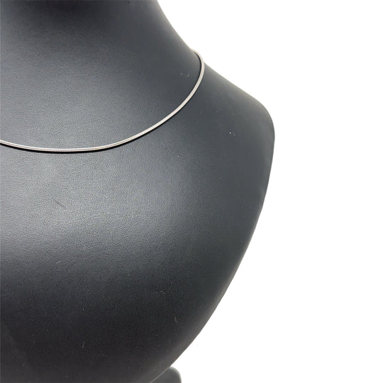Platinum Snake Necklace (13")