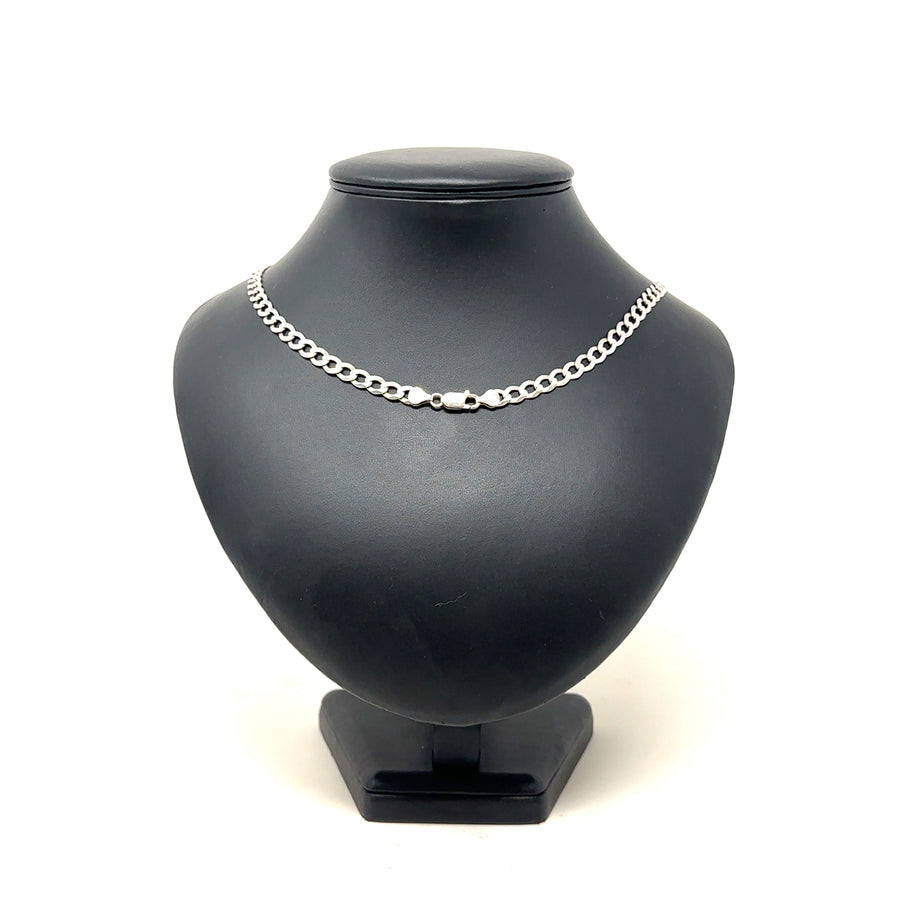 Sterling Silver Curb Chain (36")