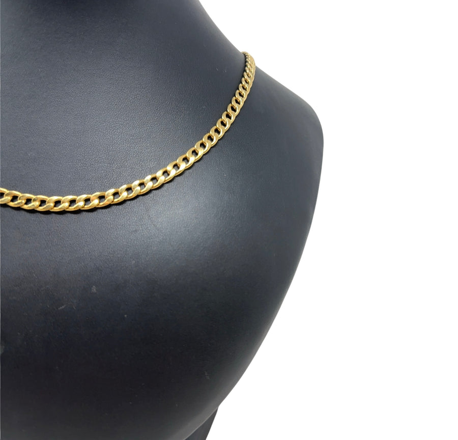 9ct Yellow Gold Curb Chain (20")