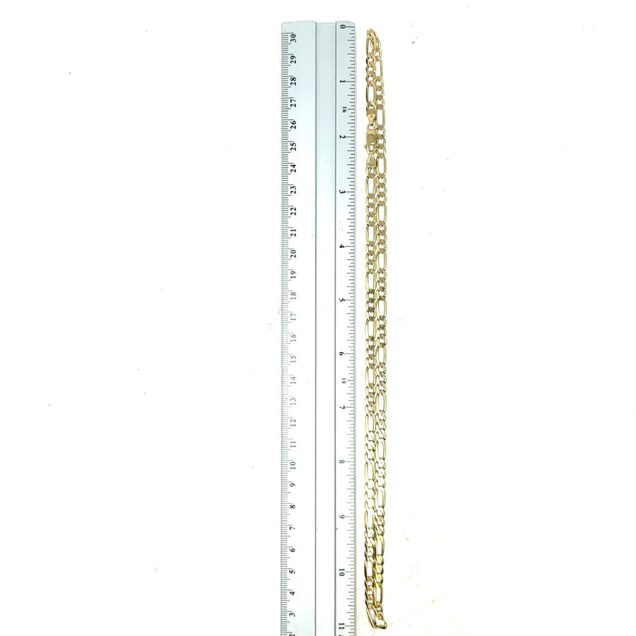 9ct Yellow Gold Figaro Chain (22")