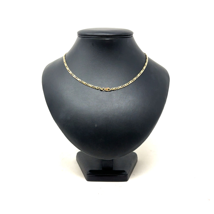 9ct Yellow Gold Fancy Link Chain (18")