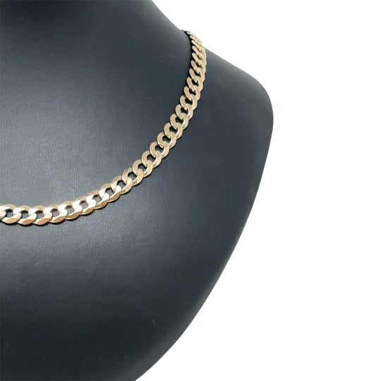 9ct Yellow Gold Curb Chain (21")