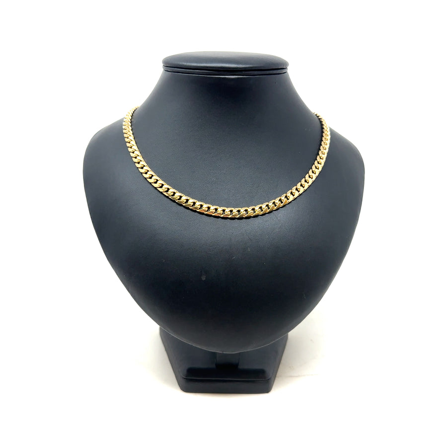 9ct Yellow Gold Curb Chain (22")