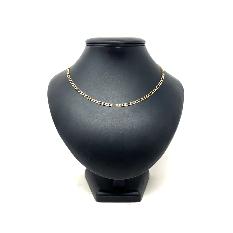 9ct Yellow Gold Figaro Chain (18")