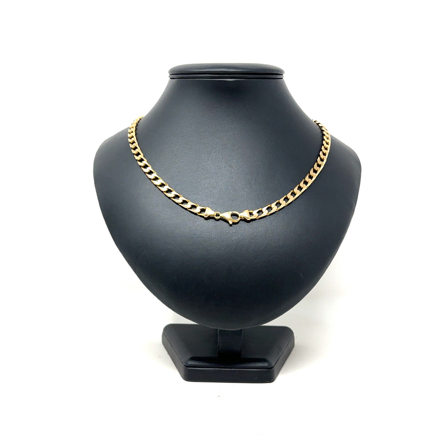 9ct Yellow Gold Curb Chain (22")