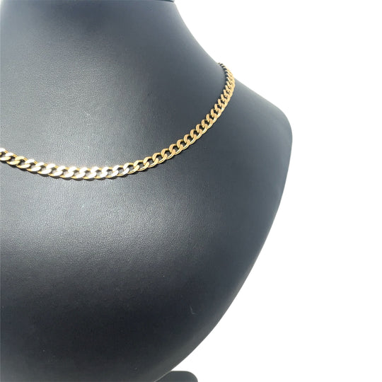 9ct Yellow Gold Curb Chain (18")