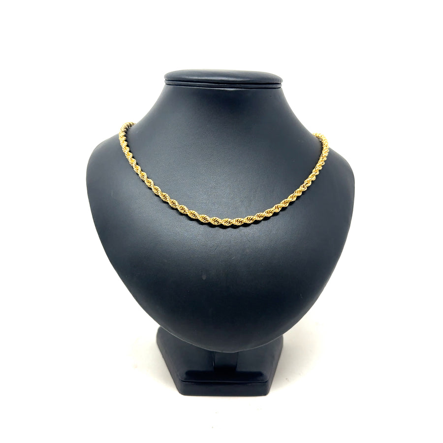 9ct Yellow Gold Rope Chain (24")