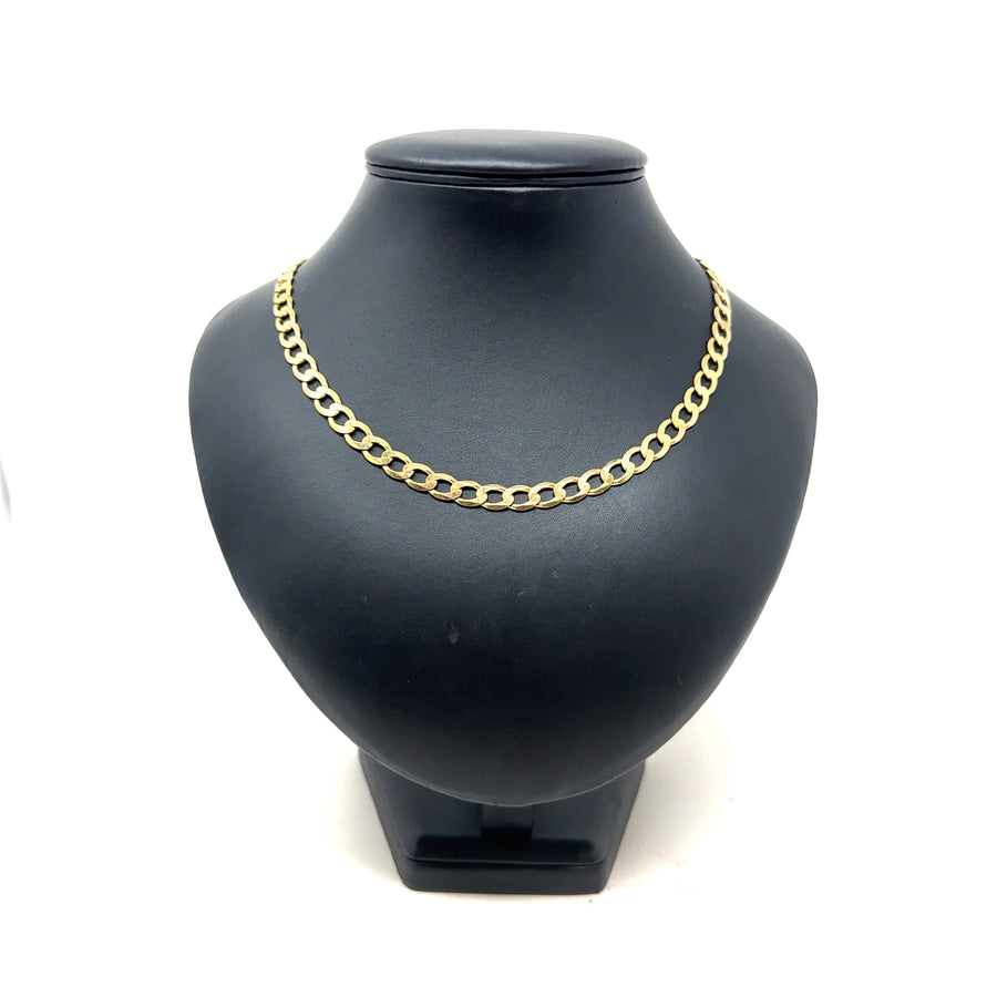 9ct Yellow Gold Curb Chain (24")