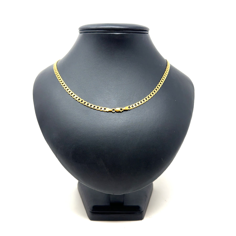 9ct Yellow Gold Curb Chain (22")