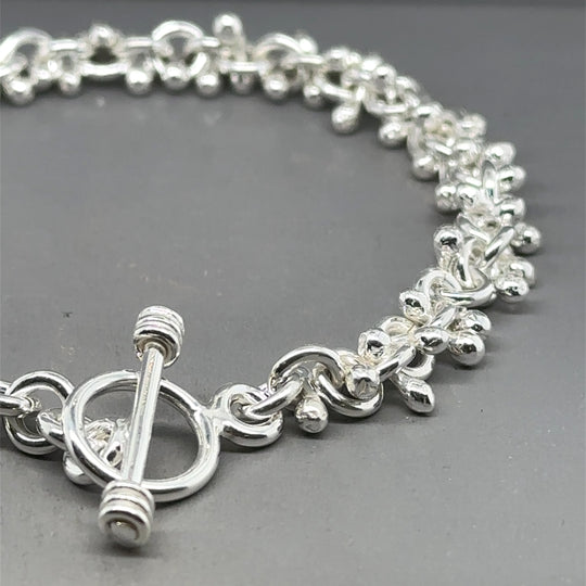 Sterling Silver Ball Link Bracelet NEW!