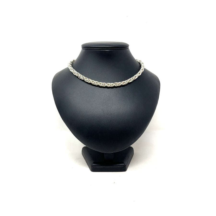 Sterling Silver Byzantine Chain (16")