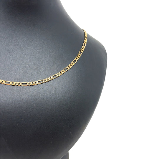 9ct Yellow Gold Figaro Chain (22")