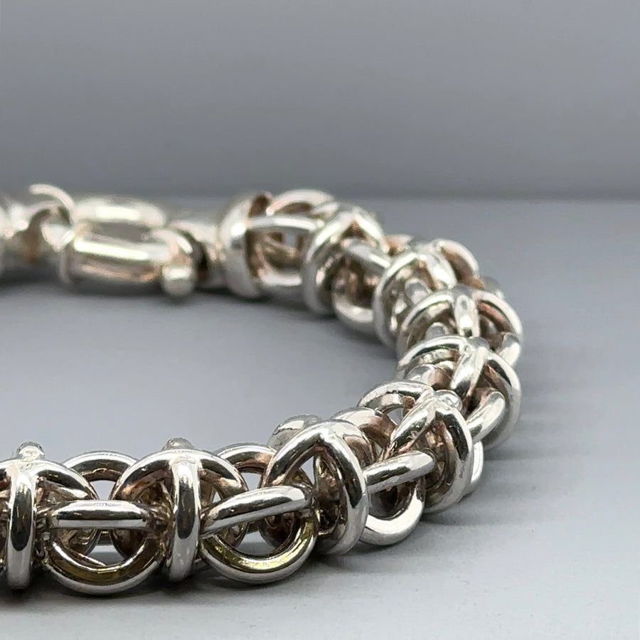 Sterling Silver Fancy Link Bracelet
