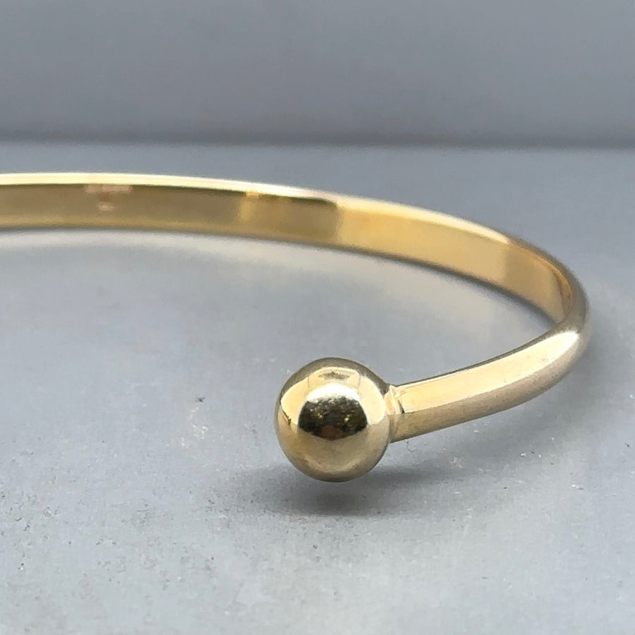 9ct Yellow Gold Torque Bangle