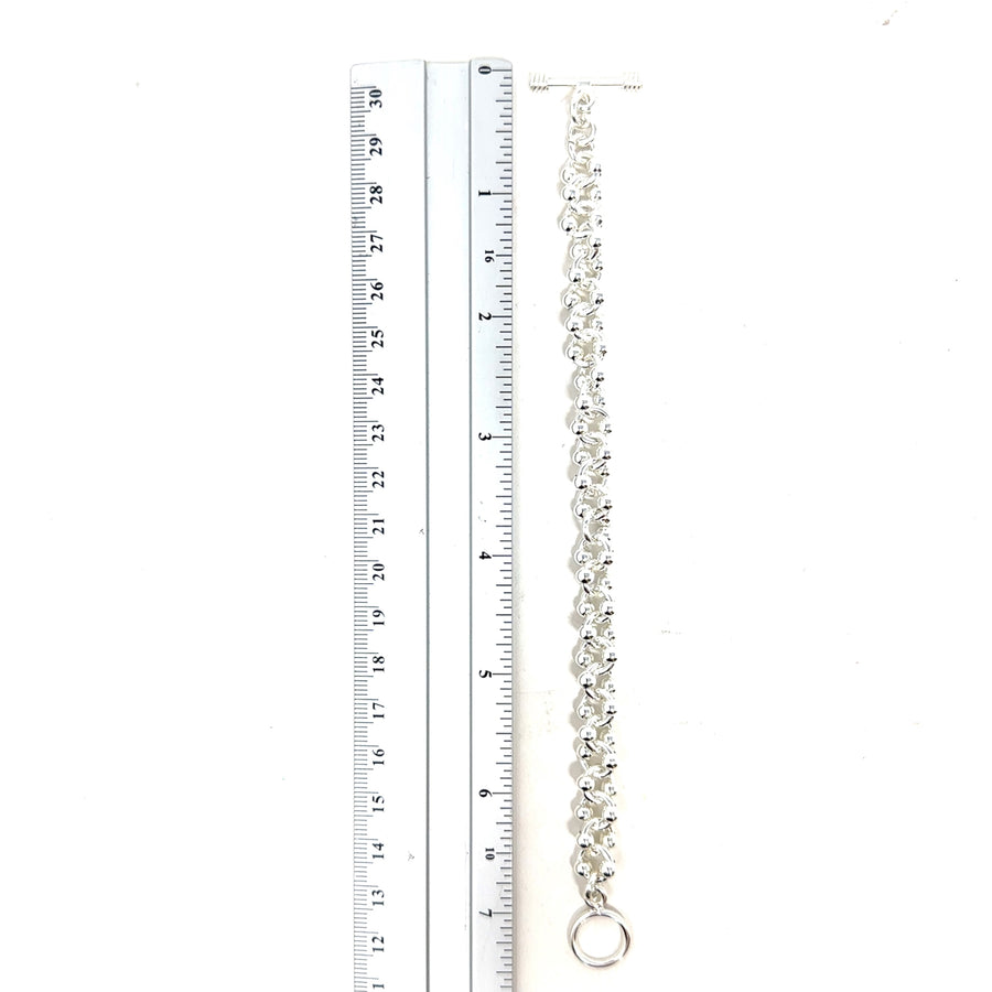 Sterling Silver Circle Ball Bracelet NEW!