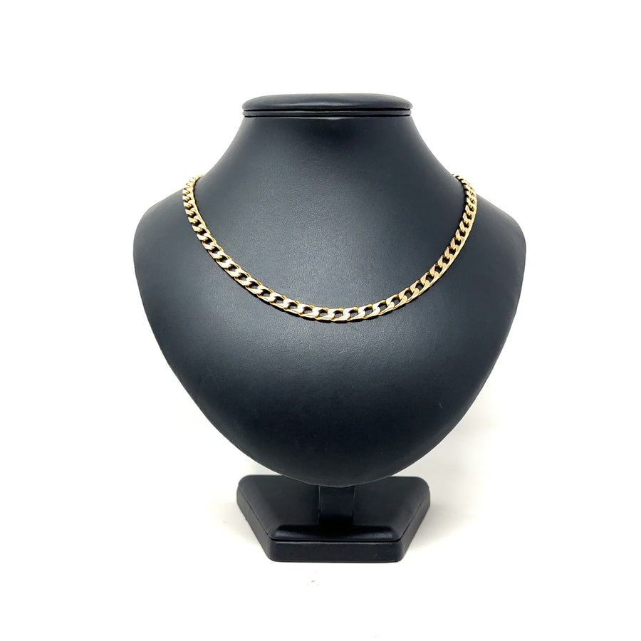 9ct Yellow Gold Curb Chain (22")