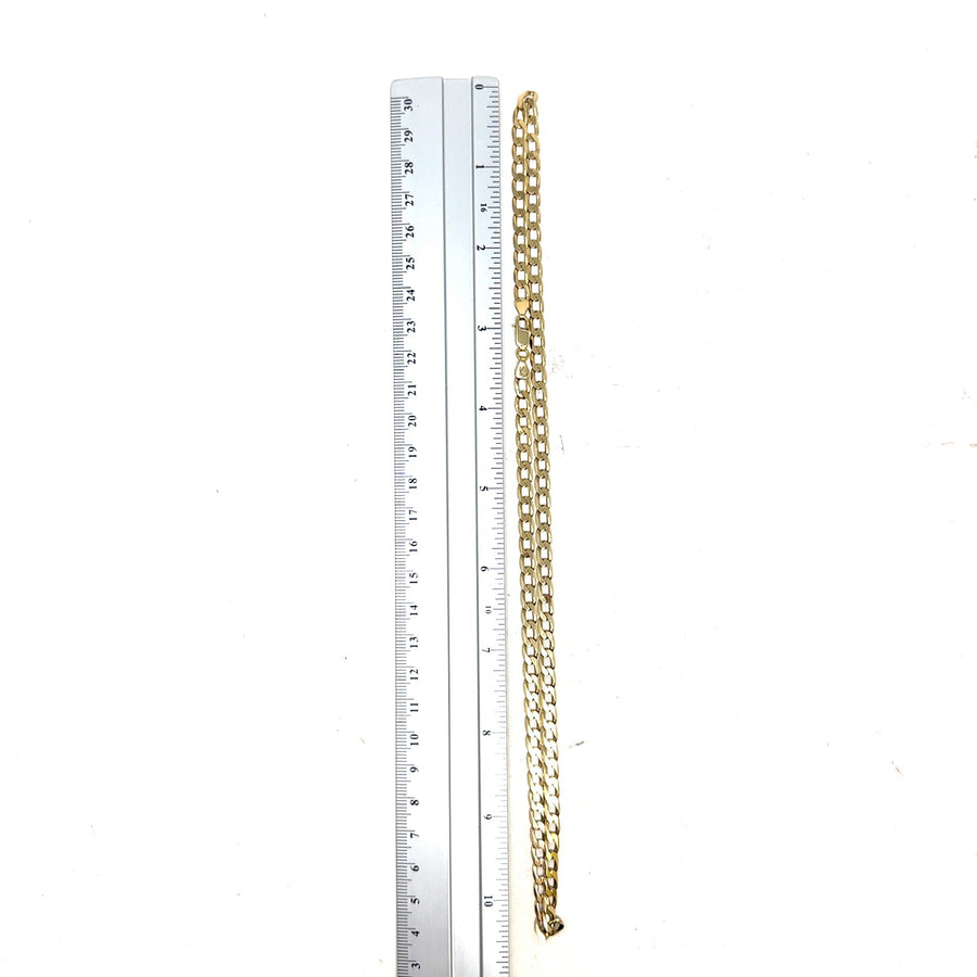 9ct Yellow Gold Curb Chain (21")