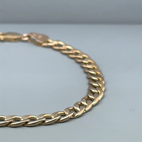 9ct Yellow Gold Curb Bracelet